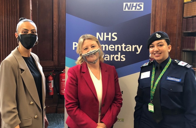 Nickie & Kiera at the NHS Parliamentary Awards