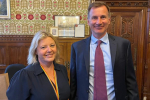Nickie with the Chancellor, Jeremy Hunt MP