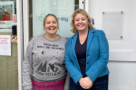 Nickie with Dr Ruth Glynne-Owen, Founder & Volunteer Chief Executive of Blue Sky Autism